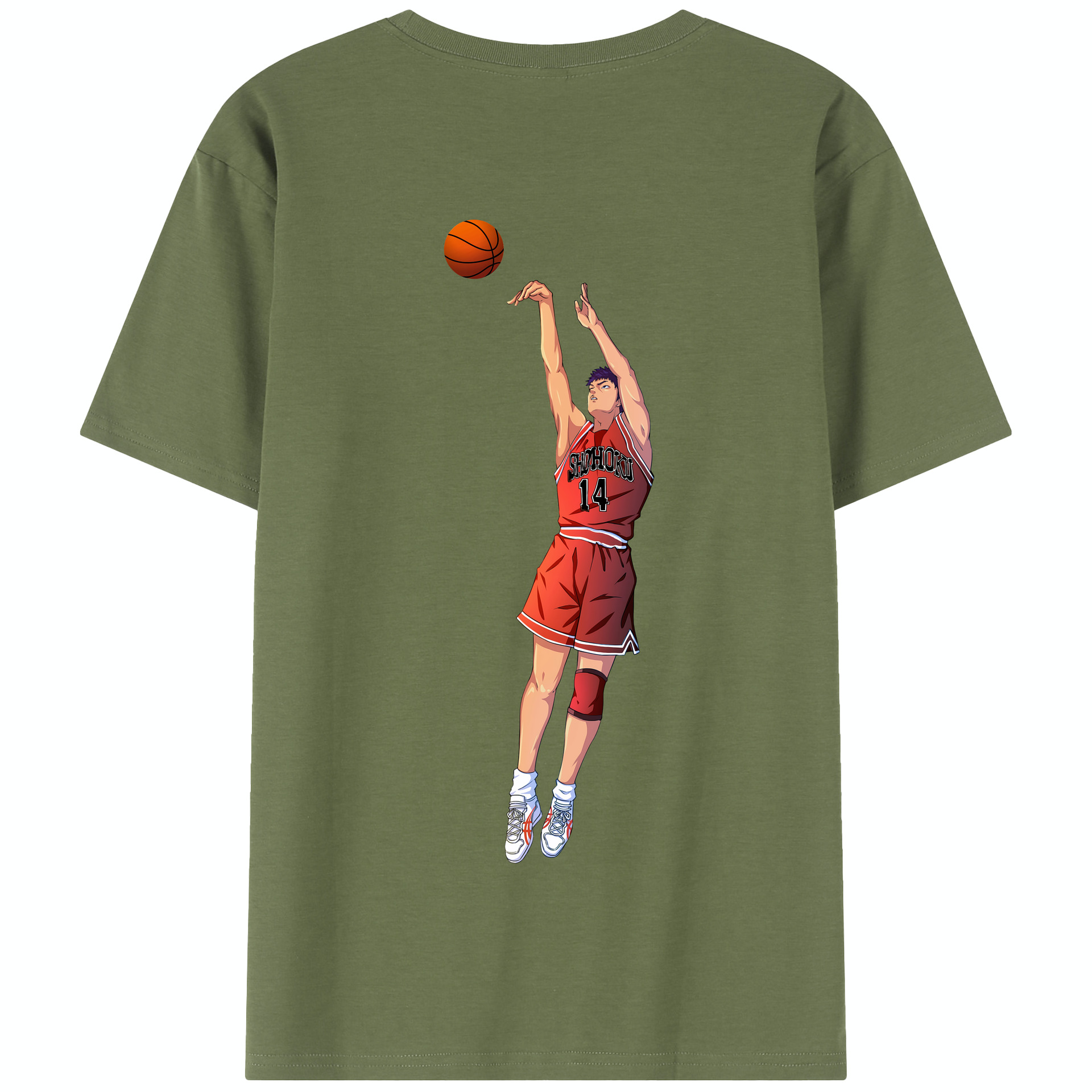SLAM DUNK／スラムダンク 綿100％半袖Tシャツ（背面プリント）